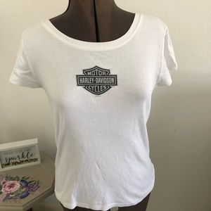 Nice white basic Harley Davidson T-shirt